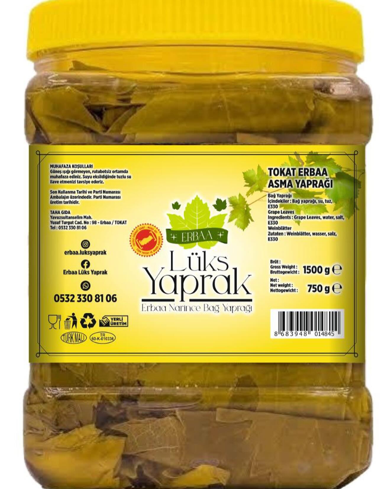 1.5 Kg Lüks Yaprak (6 adet)